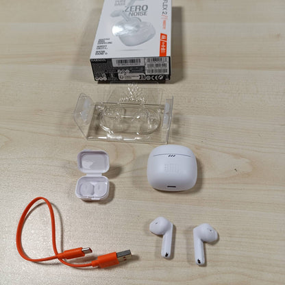 267874 - JBL Tune Flex 2, Kufje pa tel Bluetooth në vesh me anulim zhurmash, kohë riprodhimi 48 orë, IP54 rezistente ndaj ujit dhe pluhurit, lidhje me shumë pika, dizajn ergonomik, e bardhë