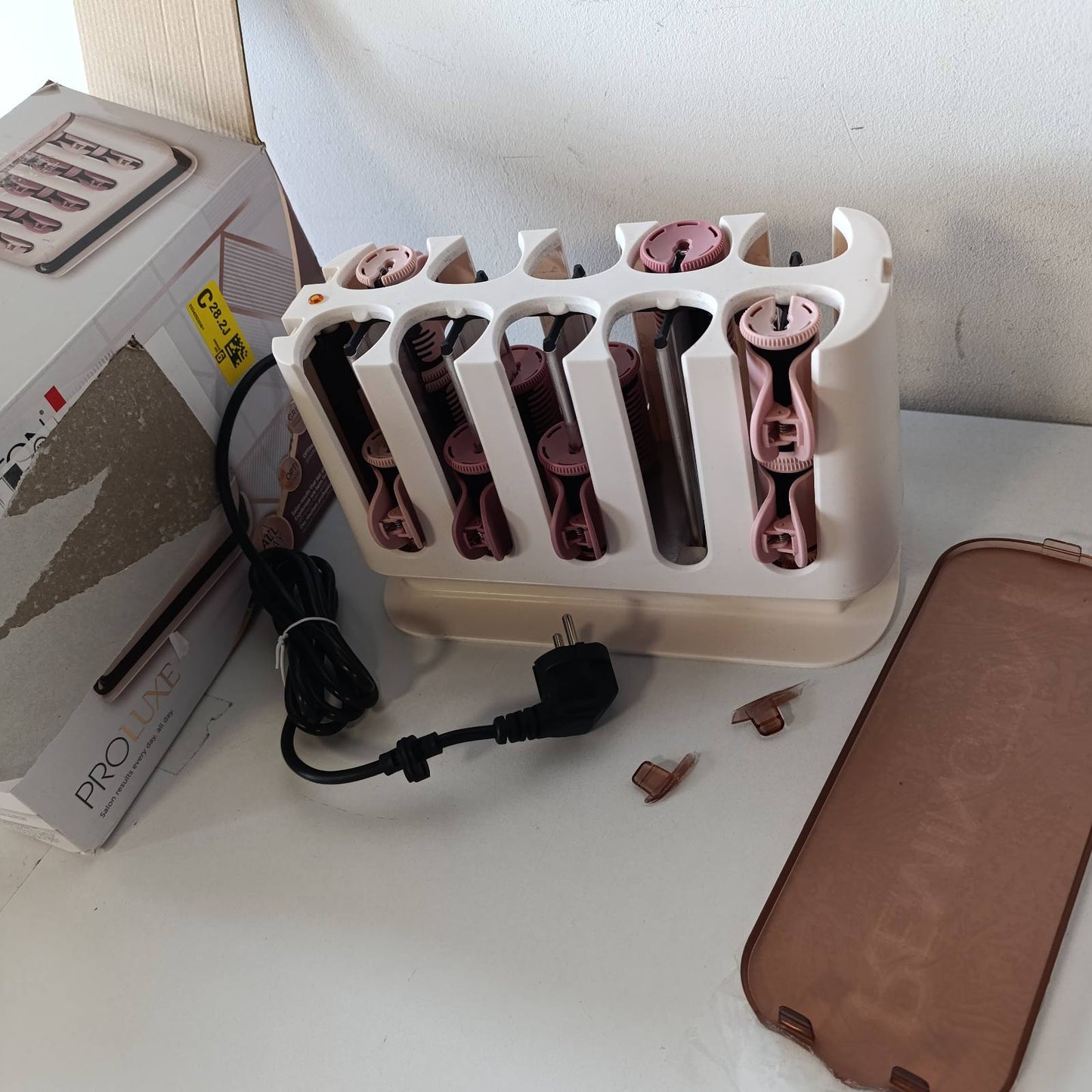 321004 - REMINGTON Rrule elektrike për flokë të mëdhenj, 20 copë në 2 madhësi/ngjyra: 8x25 mm, 12x32 mm, Teknologji OPTIheat & Ion, bërthamë dylli për nxehtësi që zgjat, PROluxe H9100