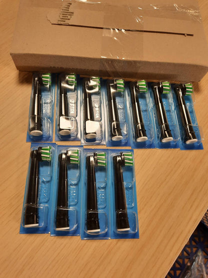 316334 - ORAL-B Koka Furçash Zëvendësuese Pro CrossAction me Koka të Rrumbullakëta, Set me 12 copë, E Zezë