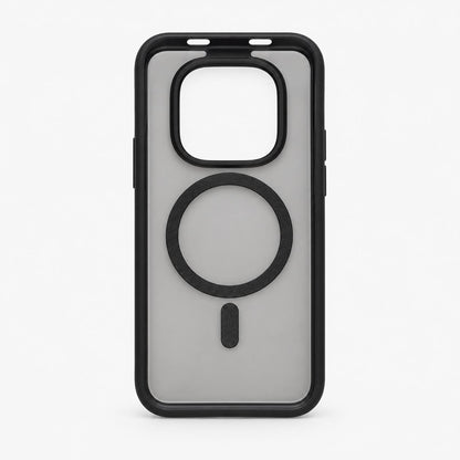 310666 -Maskë mbrojtëse për iPhone me MagSafe  Xiaomi 15T Pro 5G – Transparente me kornizë të zezë