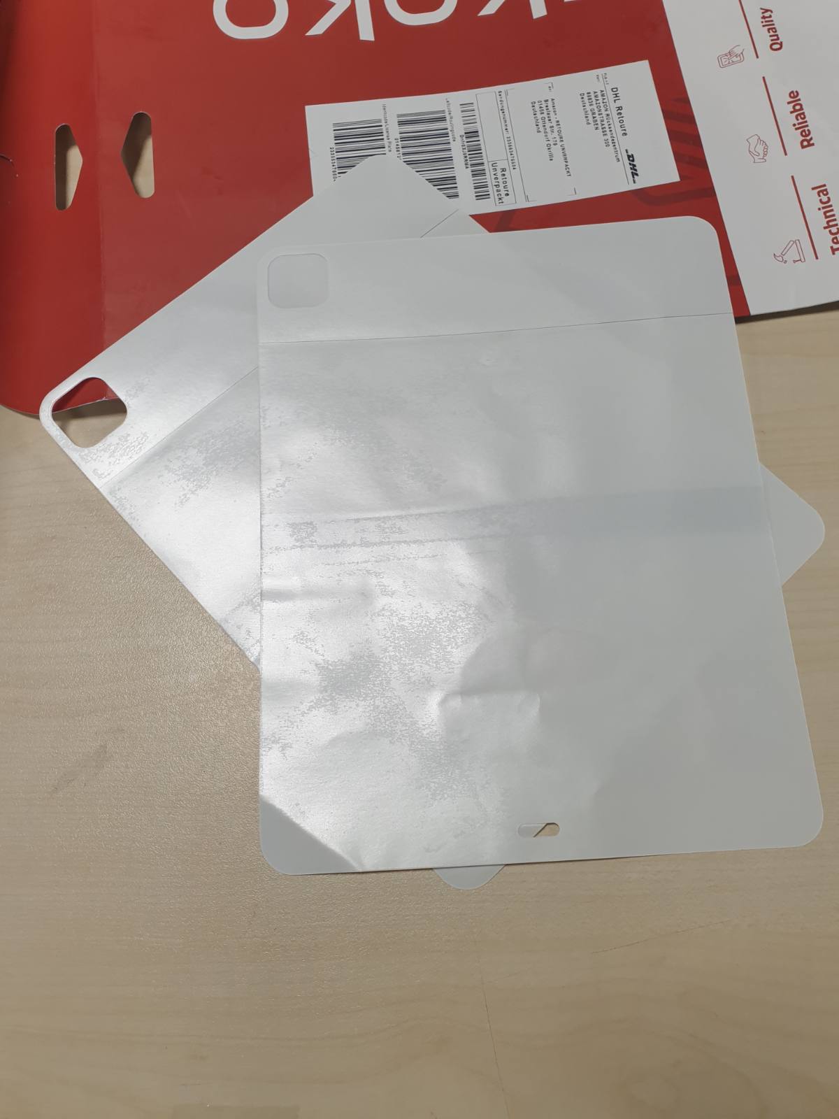 269198 - Mbulesë e pasme skoko Transparente, mat, e përputhshme me iPad Pro 13 M4 2024, instalim i lehtë, mat, transparente, miqësore me lëkurën/mbështetëse, 2 copë