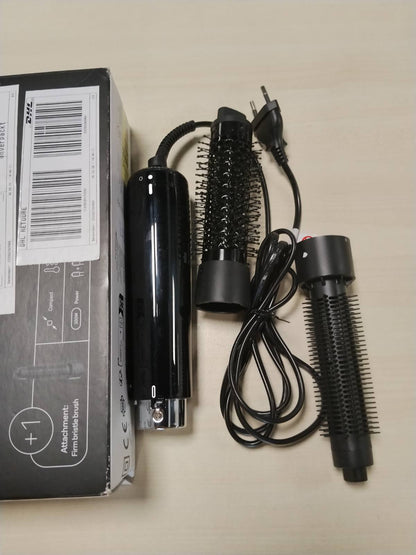 316908 - BRAUN Furçë me ajër të nxehtë AS1.5, 300 W, 3 cilësime nxehtësie/shpejtësie, Furçë termike e rrumbullakët, e zezë, BRAS150E