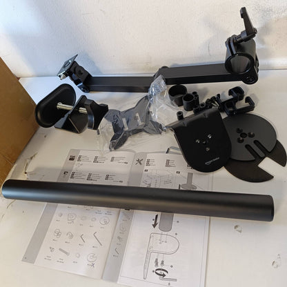 273630 - AMAZON BASICS Mbështetëse tavoline për monitor kompjuteri, e rregullueshme, për monitorë deri në 32 inç (81.3 cm), e zezë