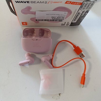 276217 - JBL JBL Wave Beam 2, Kufje Bluetooth, Anulimi i Zhurmës, 40 orë, Tingull JBL, Rozë