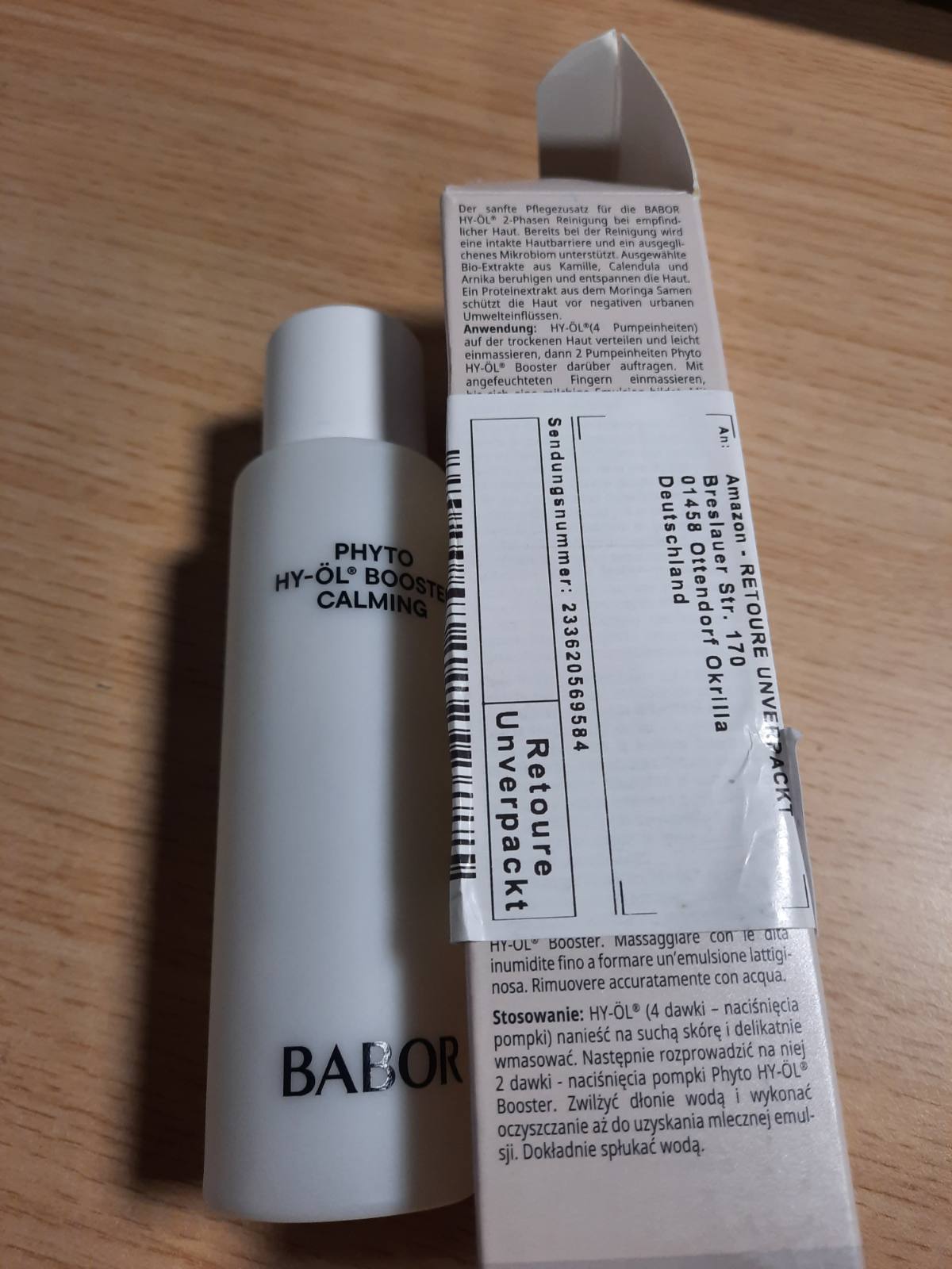275431 - BABOR CLEANSING PHYTO HY-OL BOOSTER QETËSUES, pastrues fytyre 100 ml, formulë vegane