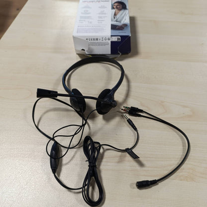 269358 - TRUST Kufje Primo Chat me prizë 3.5 mm, mikrofon i rregullueshëm, dizajn i lehtë, kabllo 1.8 m me kontroll të volumit, të zeza