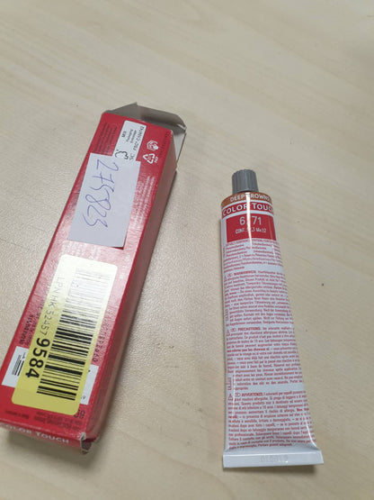 275823 - WELLA PROFESSIONALS Color Touch Deep Browns Ngjyrë flokësh intensive vegane 6/71 Bjonde e Errët Kafe-Hiri, 60 ml