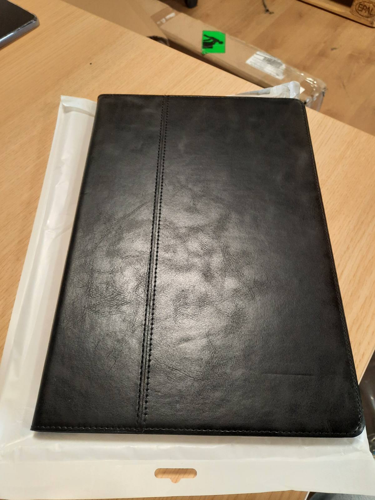 276611 - GEXMIL Mbrojtëse lëkure për Samsung Galaxy Tab S10 Ultra / S9 Ultra 14.6 inç - Mbajtëse stilolapsi, modalitet automatik gjumi/zgjim, e zezë