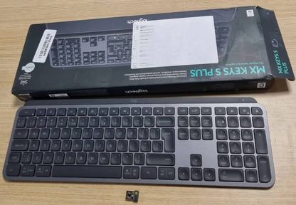 272900 - LOGITECH Tastierë pa tel MX Keys S, Profil i ulët, Bluetooth, USB-C, QWERTY Ndërkombëtare SHBA - E zezë