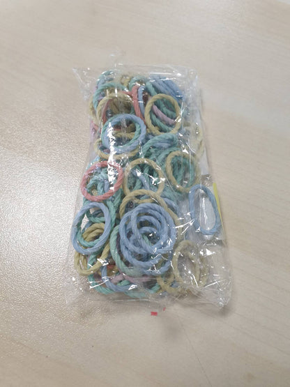 318921 - Candygirl Lidhëse flokësh 100 copë për fëmijë, shirita elastikë flokësh prej pambuku, aksesorë flokësh për vajza