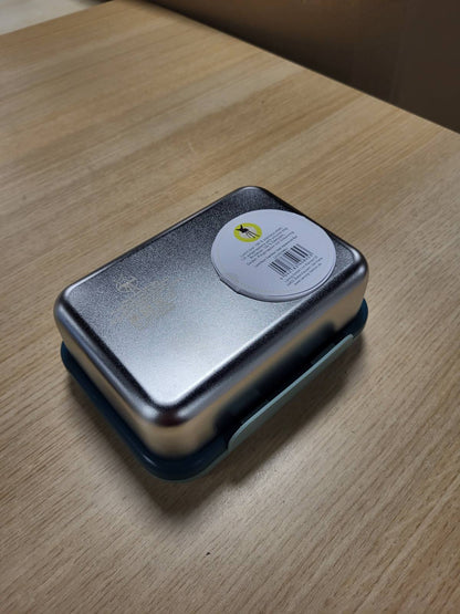 317721 - LÄSSIG Kutia e drekës/kutia e mëngjesit për fëmijë prej çeliku inox, e qëndrueshme, për kopsht, shkollë