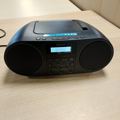 272878 - PHILIPS TAZ5000, CD Player Multifunksional me Radio FM, Bluetooth 5.4, USB, Energji nga Bateria/Rrjeti, Bas Dinamik, Materiale të Ricikluara, Prizë Kufjesh 3.5 mm