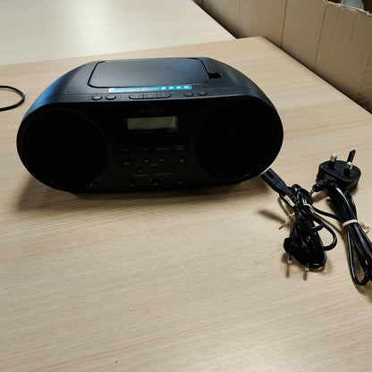 272878 - PHILIPS TAZ5000, CD Player Multifunksional me Radio FM, Bluetooth 5.4, USB, Energji nga Bateria/Rrjeti, Bas Dinamik, Materiale të Ricikluara, Prizë Kufjesh 3.5 mm