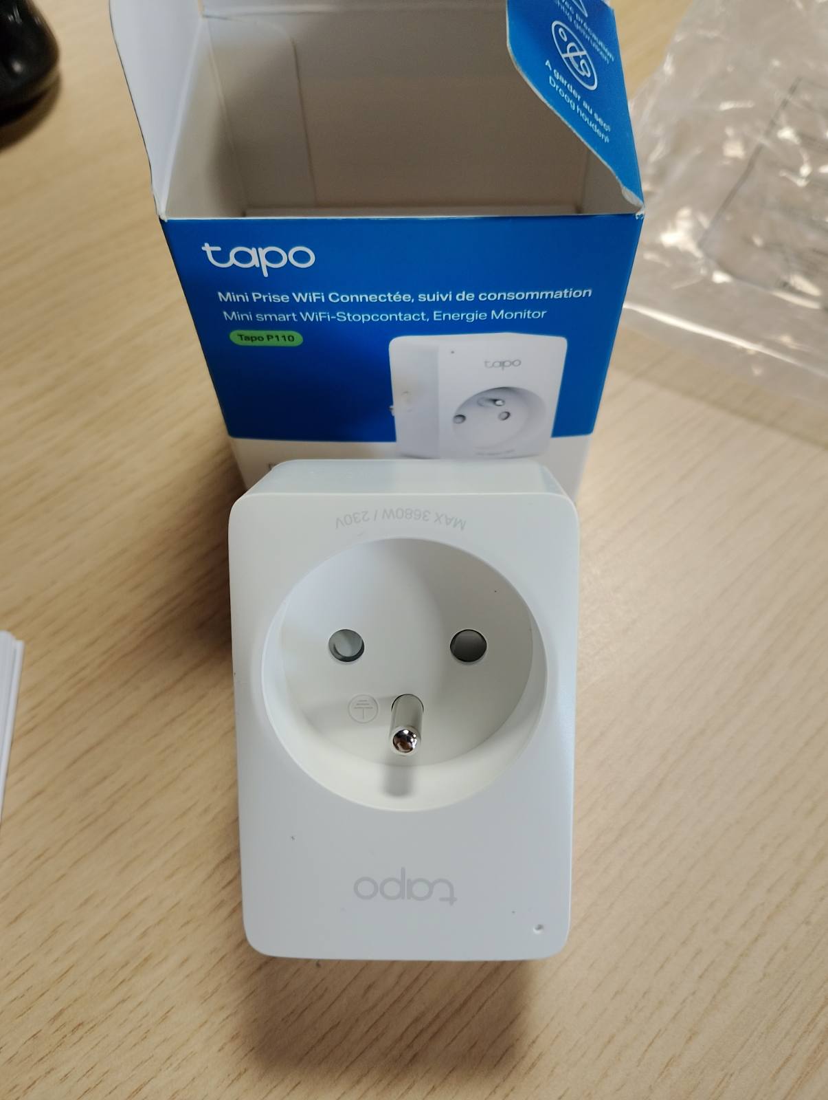 268960 - TAPO Prizë Inteligjente WiFi, Monitorim Energjie, 16A, Pajtueshme me Alexa, Google Home, Kontrollon Radiatorët, P110(FR)