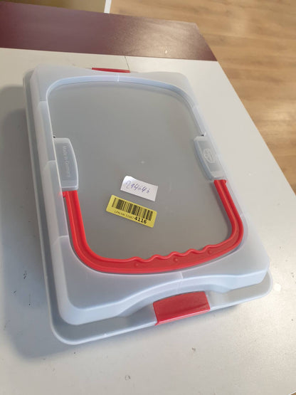 214646 - DR. OETKER Tepsi Pjekjeje me Mbulesë Transporti Bake & Go – 3 në 1: Tepsi Furre për Pjekje, Ruajtje dhe Transportim – Jo-ngjitëse, 42x29x4 cm