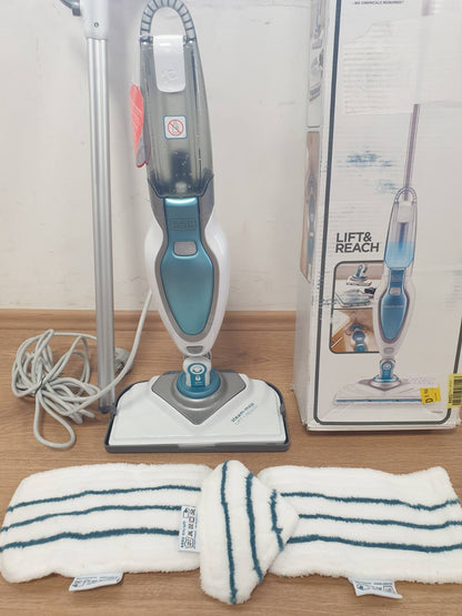 288156 - BLACK+DECKER Pastrues me avull Luksoz, Pastrues me avull në këmbë, 1600W, Rrotullohet 180°, Kokë e lëvizshme, FSM1630