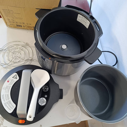 288229 - COSORI Tenxhere me presion, 5.7 L, me veshje qeramike, 9-në-1, 14 funksione, çelik inox