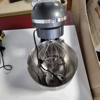 288129 - Girmi Makinë për brumosje IM46, 8L, 1400W (maks. 1800W), Përzierje planetare, 6 shpejtësi + Pulse, Tas çeliku inox me kapak, Gri