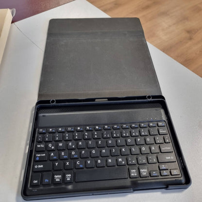 295976 - EASYACC Mbulesë tastiere e përputhshme me Samsung Galaxy Tab A11 Plus/A9 Plus 11 inç 2025 dhe 2023 me mbrojtës ekrani, [QWERTZ gjermanisht], mbulesë mbrojtëse tastiere e shkëputshme me mbajtëse lapsi (e zezë)