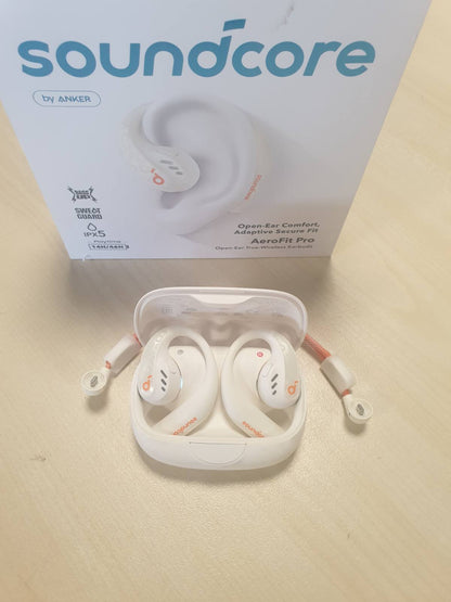 267610 - ANKER Kufje Soundcore AeroFit Pro me vesh të hapur, Jetëgjatësi baterie 46 orë, Tingull intensiv LDAC, Ultra të lehta, Bluetooth 5.3, Rezistencë ndaj ujit IP55