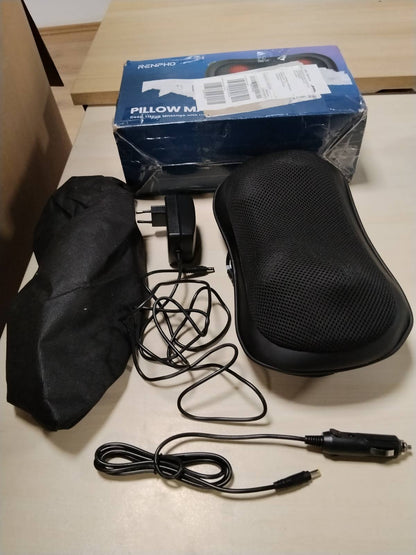 315928 - RENPHO Masazhues Shiatsu, jastëk masazhi me funksion ngrohjeje, masazhues shpine me 3 shpejtësi, masazhues qafe 4D me masazh të thellë me trazim