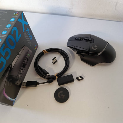 319455 - LOGITECH Maus lojërash G502 X, pa tel, LIGHTFORCE butona optikë hibridë, LIGHTSYNC RGB, sensor HERO 25K, i zi