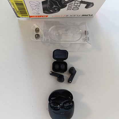 319559 - JBL Tune Flex 2, Kufje pa tel Bluetooth, jetëgjatësi baterie 48 orë, rezistencë ndaj ujit dhe pluhurit IP54, lidhje me shumë pika, e zezë