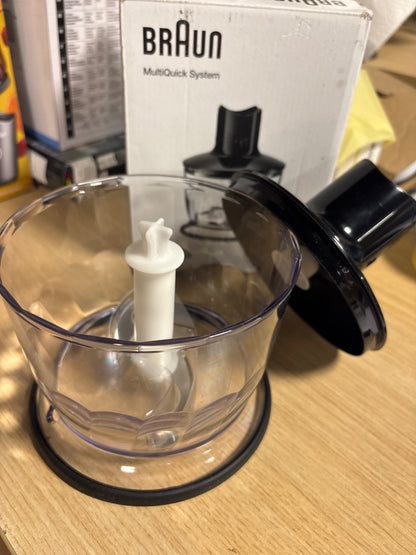 288366 - BRAUN Shtojcë për copëtim MQ 30, Aksesori i blenderit të dorës, 500 ml, 220 volt, i zi