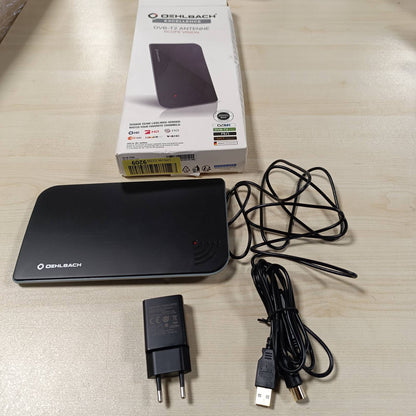 268078 - OEHLBACH SCOPE VISION – Antenë DVB-T2 HD e brendshme – Me energji USB – Amplifikator aktiv – E zezë