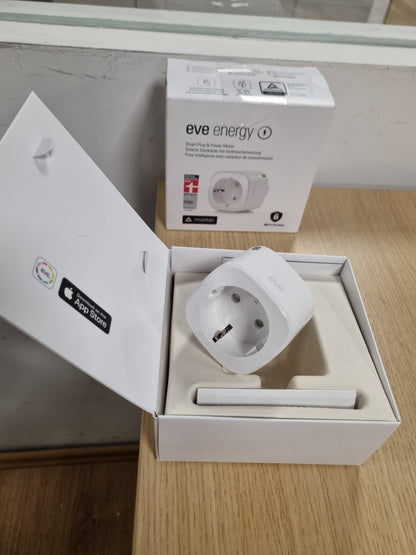 293051 - EVE ENERGY Prizë inteligjente, monitorim energjie, kontroll me aplikacion/zë, çertifikuar TÜV, funksionon me Alexa/Apple/Google/SmartThings/Home Assistant, kërkohet router Thread Border