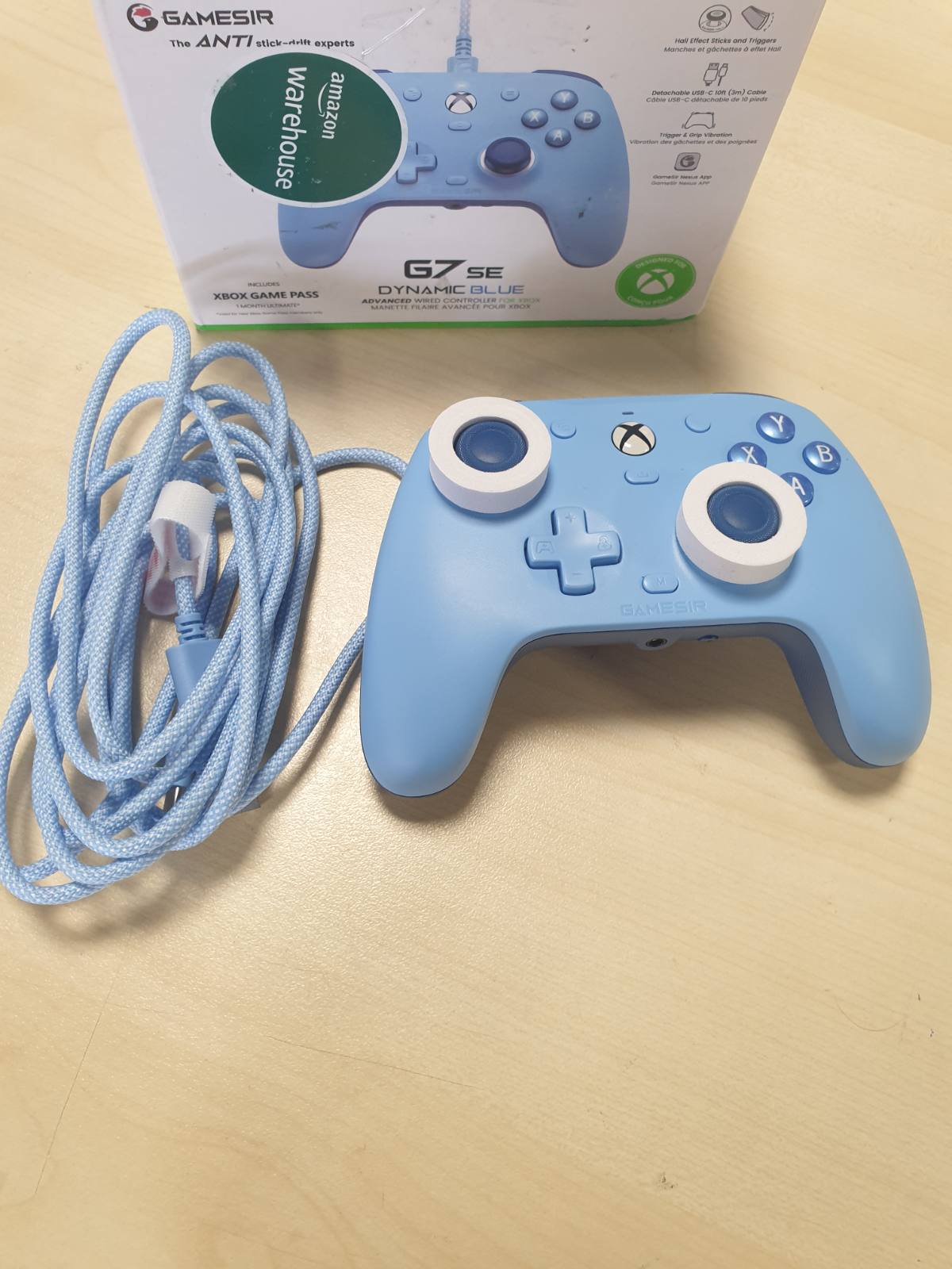 276391 - GameSir G7 SE Kontrollues me Tel për Xbox Series X|S, Xbox One, Windows 10/11, Joystick me Efekt Hall, Prizë Audio 3.5 mm (Blu)