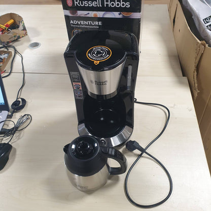 288328 - RUSSELL HOBBS Makinë kafeje [Koka dushi për nxjerrje dhe aromë optimale] Adventure (1 deri në 8 gota, karafe termike 1.0l, mbyllje automatike, ndalim pikimi, 1100W) Makinë kafeje me filtër 24020-56