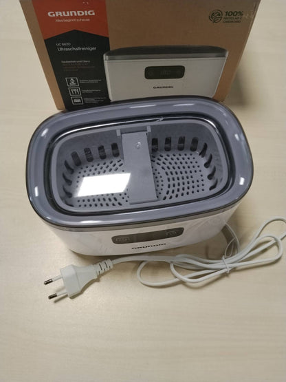 292788 - GRUNDIG Pastrues ultrasonik UC 6620 - Pastrim ultrasonik 500 ml - Fuqi 50 W - Mbajtëse ore e integruar - E bardhë