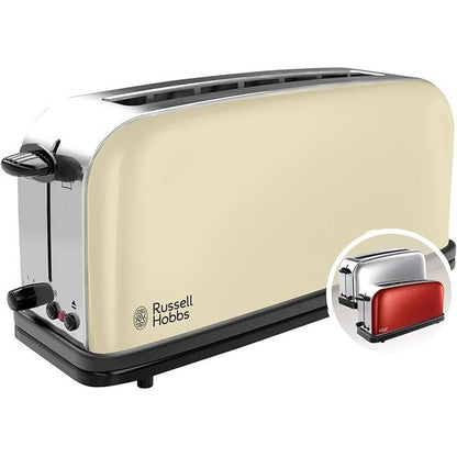 260807 - Russell Hobbs Colours+ 21395-56 Toster me hapësirë të gjatë, krem
