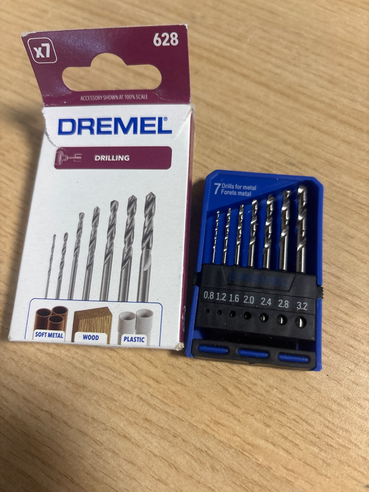 294586 - DREMEL Set majash shpimi precize 628, 7 maja shpimi druri