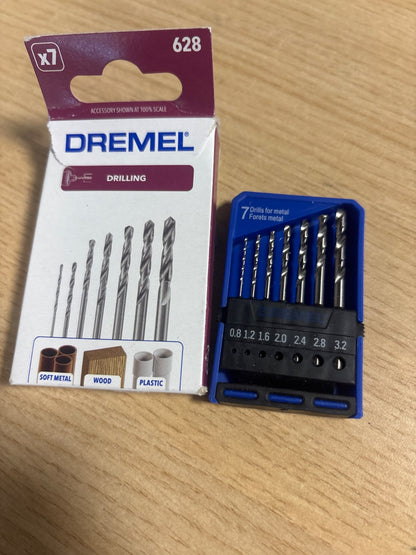 294586 - DREMEL Set majash shpimi precize 628, 7 maja shpimi druri