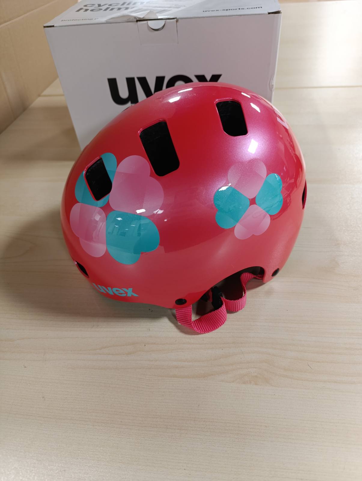 292772 - UVEX Kid 3 - helmetë biçiklete për fëmijë, përshtatje individuale, ventilim i optimizuar, ngjyra lule rozë, madhësia 51-55 cm
