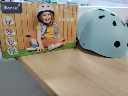 293778 - LIONELO Helmetë mbrojtëse për fëmijë, e rregullueshme 50-56 cm, me mbrojtëse mjekre, madhësia S