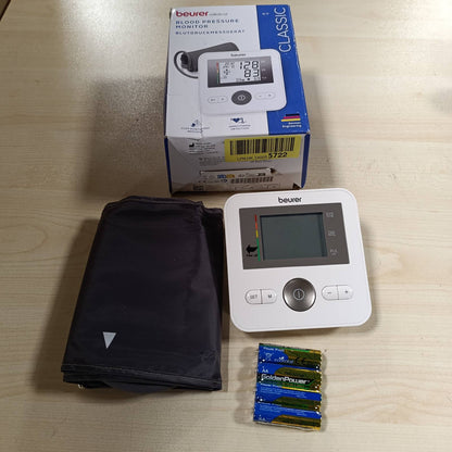 275302 - Monitor tensioni i gjakut Beurer BM27 për krahun e sipërm për përdorim në shtëpi me pranga të rregullueshme, 120 sete memorieje,
