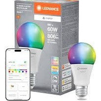 189807 -  LEDVANCE Llampa LED SMART+ MATTER, e pajtueshme me Google, Alexa, Apple, me ngjyrë të bardhë të ngrirë, 4.9W, 470lm, E14, dritë me ngjyrë dhe dritë e bardhë, kontroll me aplikacio