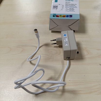 273973 - AXING Amplifikator me brez të gjerë TVS 8-01, 2 dalje (2 x 12 dB) për DTT dhe FM