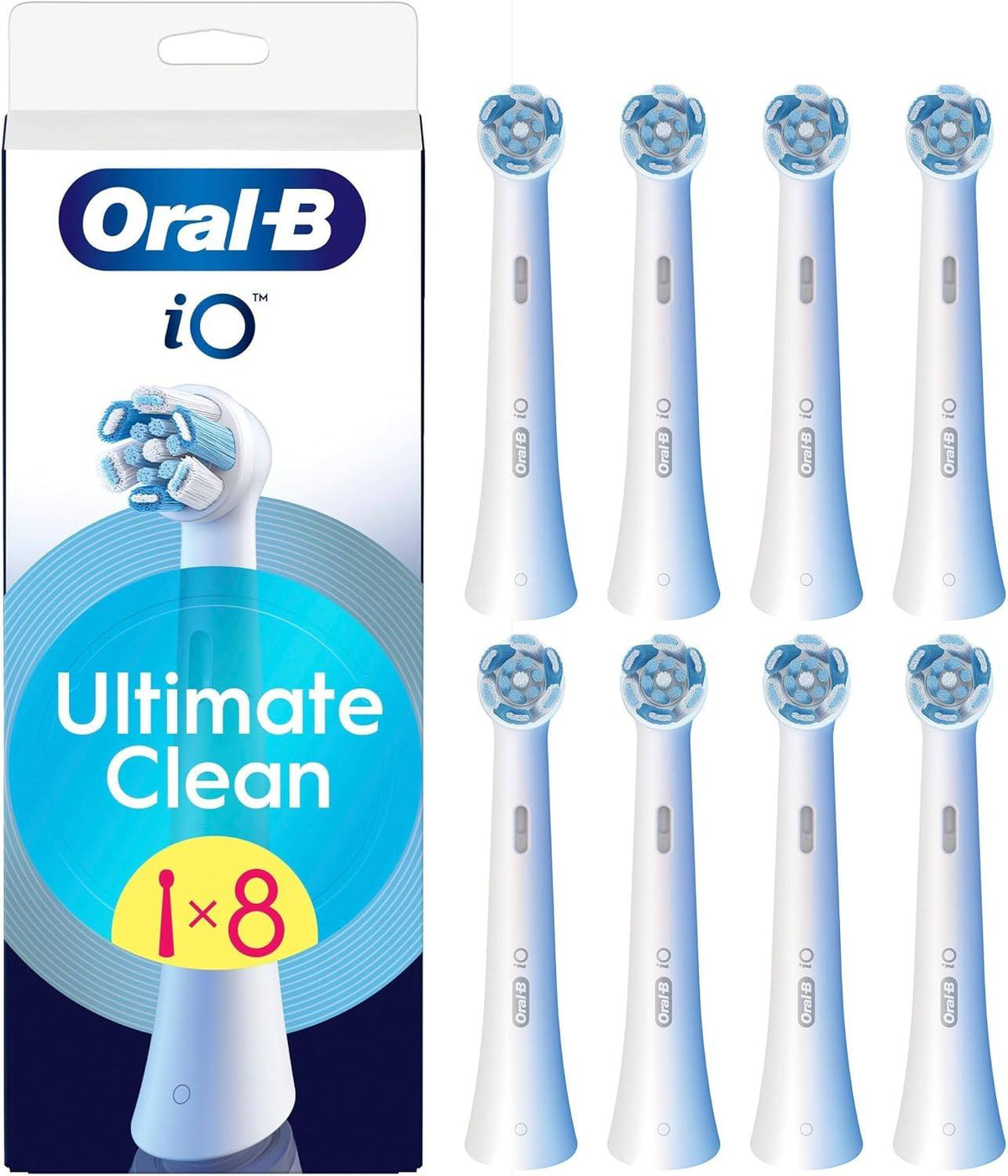301758 - ORAL-B Koka Furçash Zëvendësuese iO Ultimate Clean, të bardha, pako me 6 koka furçash