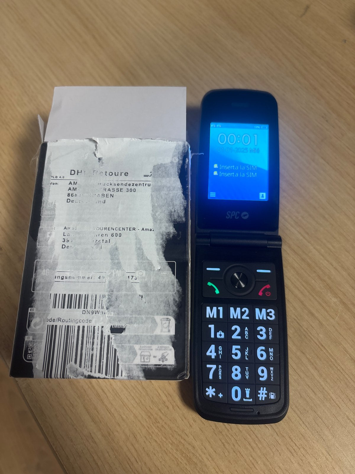 292741 - SPC Titan 2 – Telefon i palosshëm për të moshuarit, 4G, butona të mëdhenj, zile e fortë (105 dB), ekran 2.4”, Bateria zgjat deri në 7 ditë – E zezë