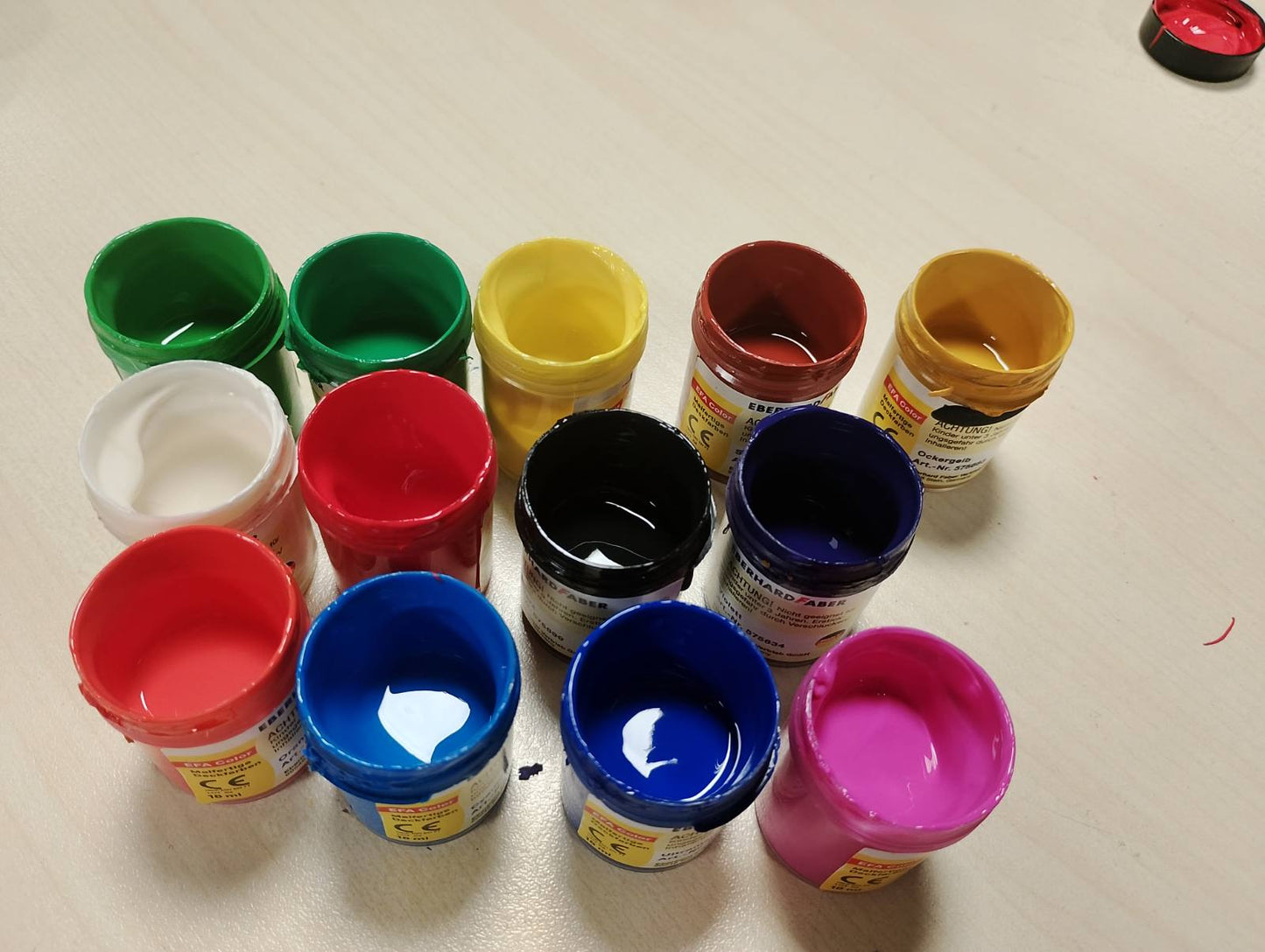 294417 - Eberhard Faber 575613 Ngjyra të papërfunduara EFA Color, 13 kanaçe 18 ml, set ngjyrosës