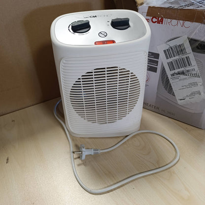 277519 - CLATRONIC Ngrohës me ventilator, elektrik me termostat të ndryshueshëm, 2 cilësime nxehtësie, HL 3800