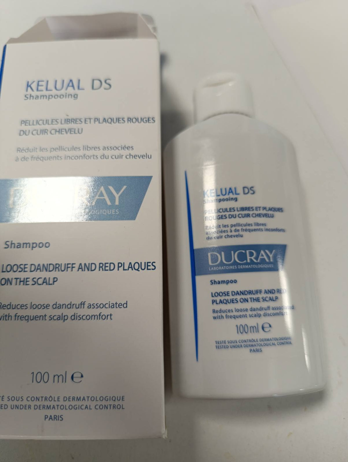 300919 - PIERRE FABRE Ducray Shampo kundër zbokthit Kelual DS - 100ml, transparente