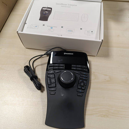 267520 - 3DCONNEXION SpaceMouse Enterprise, Maus 3D, Me tel, Ekran LCD, I zi