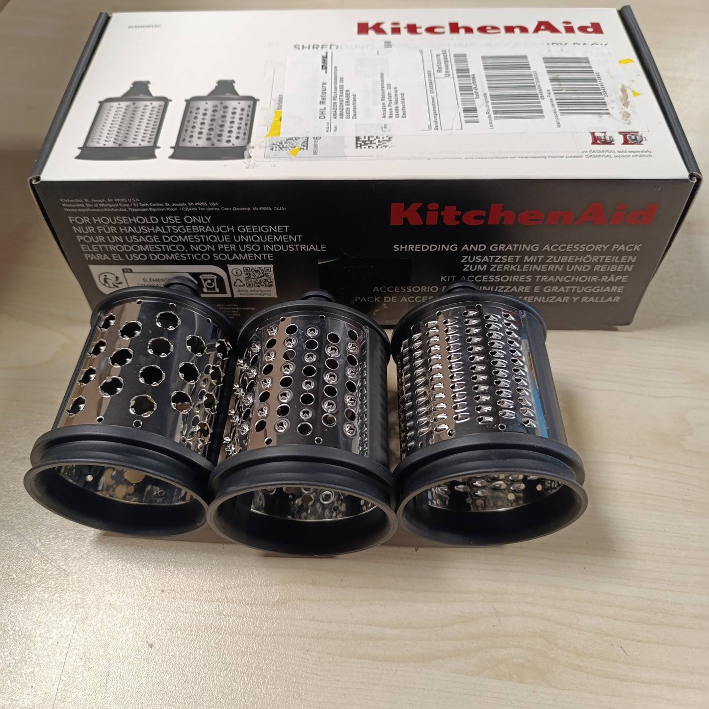 277417 - KITCHENAID Kit për grirje dhe copëtim për mikserin stativ, i pajtueshëm me prerësin e ri të perimeve