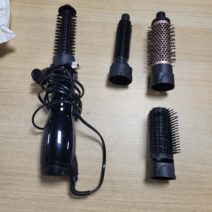307195 - BABYLISS Smooth Finish 1200 – Furçë me ajër të nxehtë 4-në-1, Teknologji Jonike dhe Qeramike, 4 aksesorë, 1200W, E zezë/Rozë, AS122E