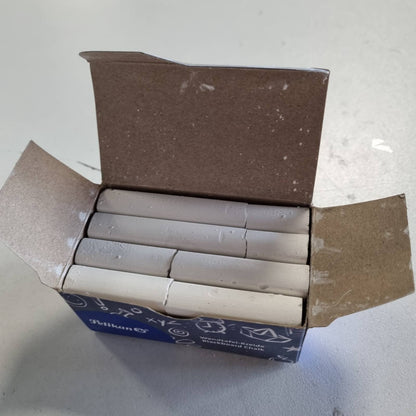 310744 - PELIKAN Shkumës i Bardhë – 12 copë, 12x90 mm, Pa pluhur, i larëshëm, Zonë kapjeje e veshur